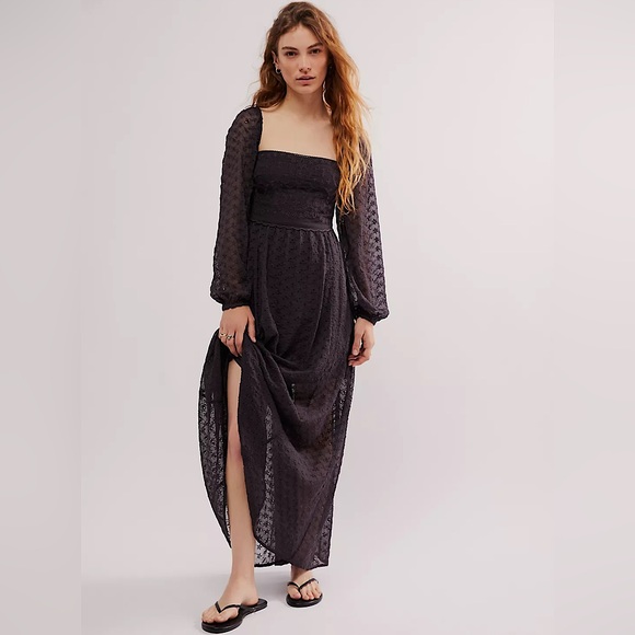 Free People Dresses & Skirts - NEW Free People Malina Maxi Dress In Dark Scales